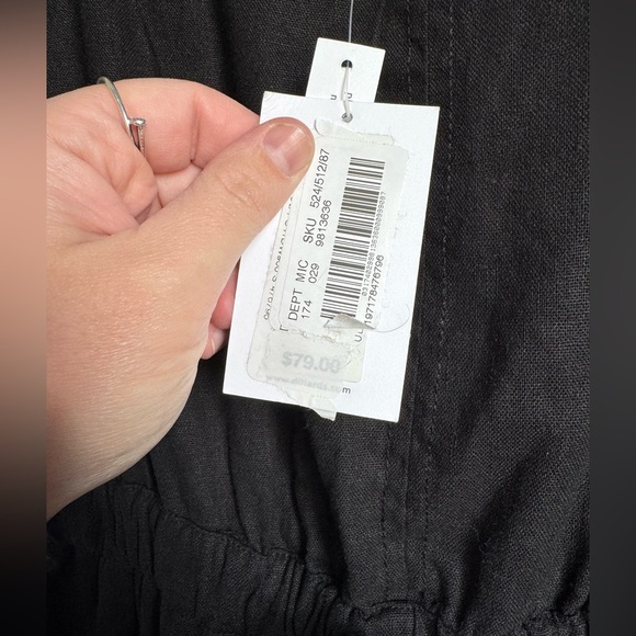 Westbound V-Neck Black Jumpsuit - Picture 4 of 6